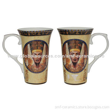 14oz Ceramic Mugs, Golden decal Design, Suitable for Tea or CoffeeNew